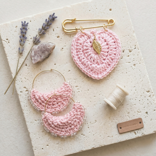 Coffret broche et boucles d'oreilles