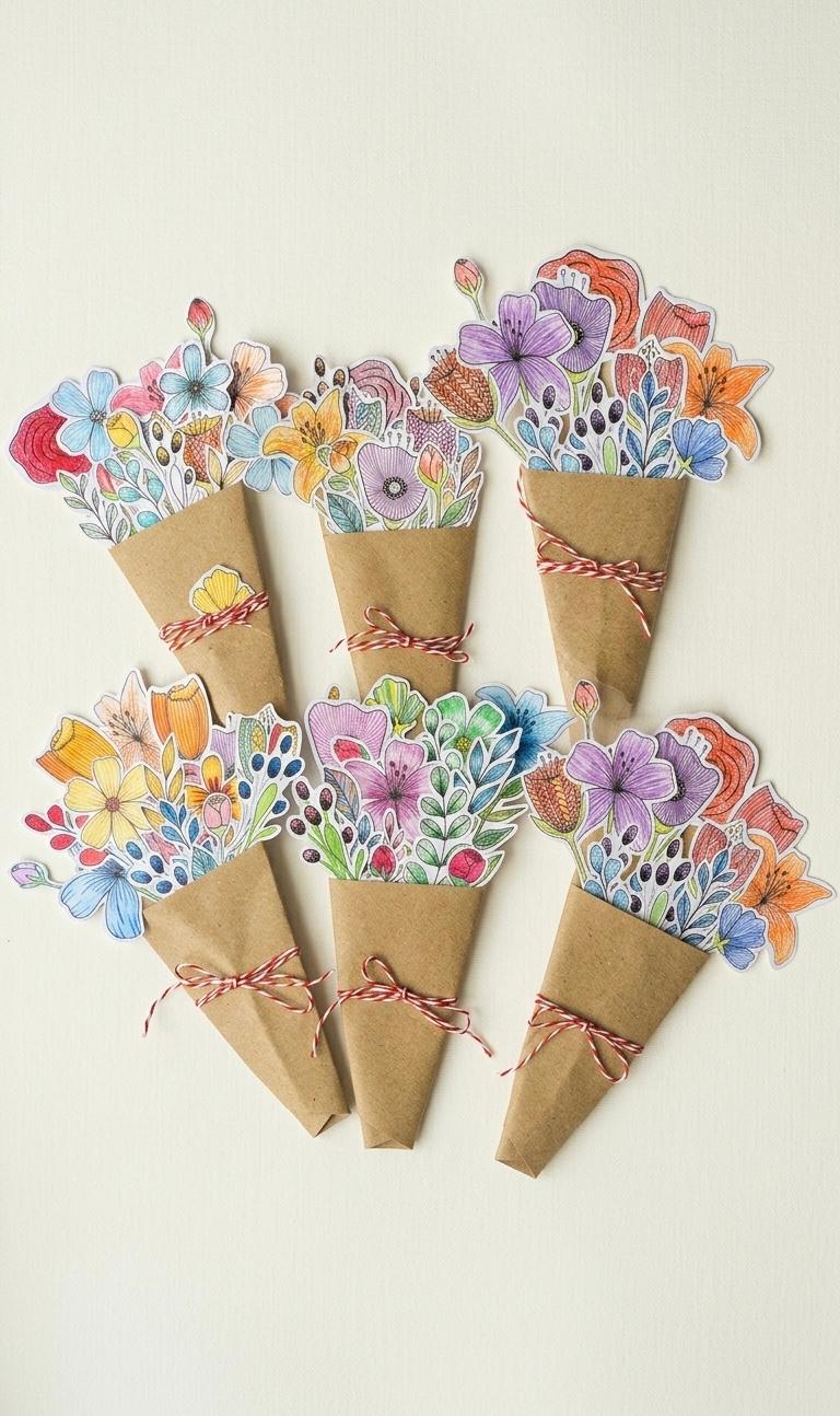 Atelier #27 : Des bouquets en papier pour la Fête des Mères
