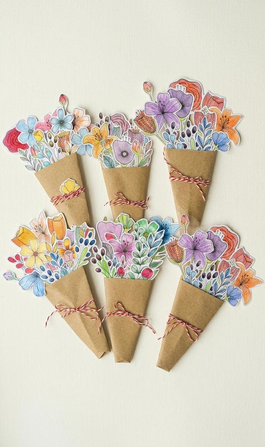 Atelier #27 : Des bouquets en papier pour la Fête des Mères