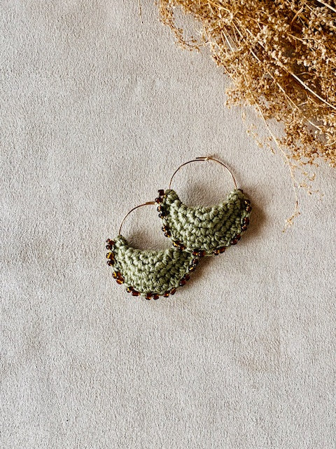 Boucles d'oreilles Lune Sauvage