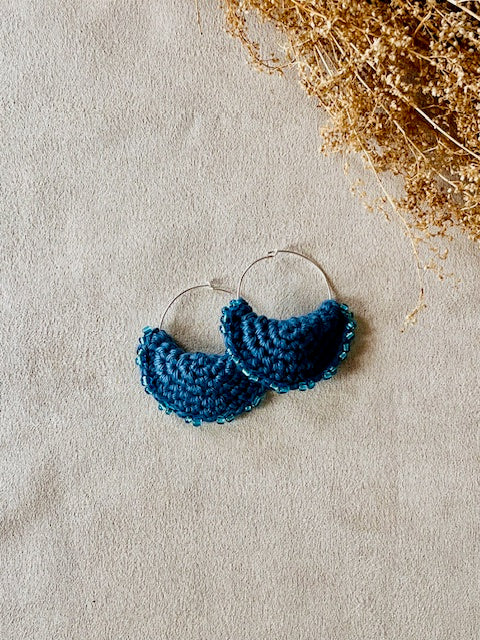 Boucles d'oreilles Lune Océane