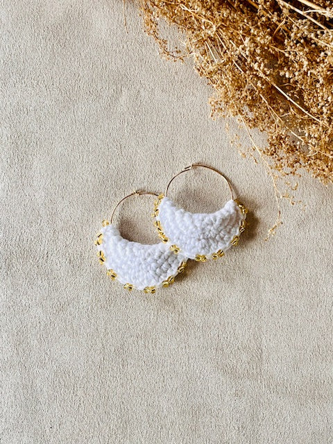 Boucles d'oreilles Lune Féerique