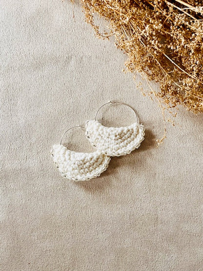 Boucles d'oreilles Lune Nacrée