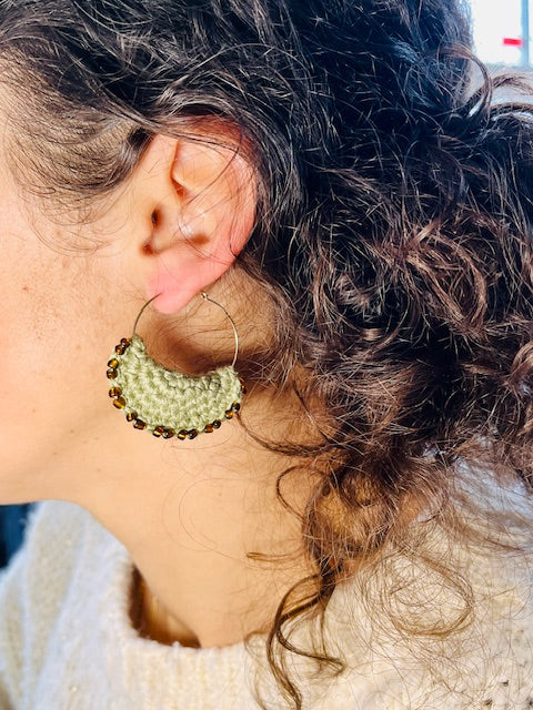 Boucles d'oreilles Lune Sauvage