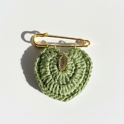 Broche Feuille sculptée
