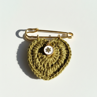 Broche Feuille sculptée
