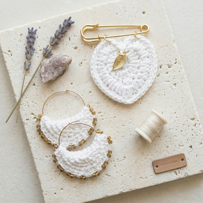 Coffret broche et boucles d'oreilles