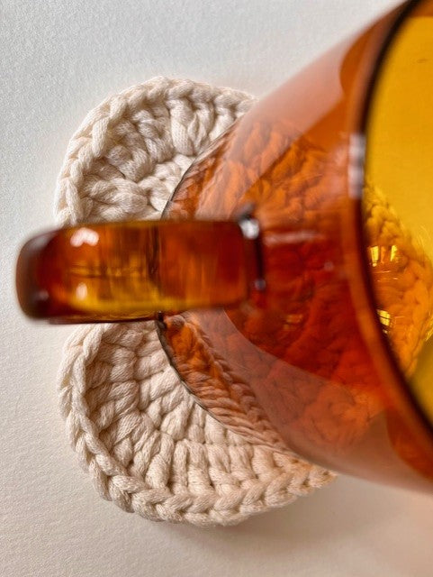 Duo sous-tasses "Feuilles et lumières"