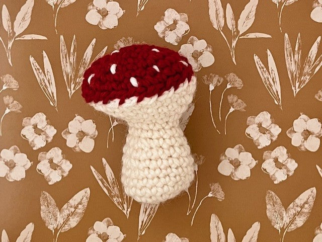 Trio de champignons au crochet – Décoration automnale -
