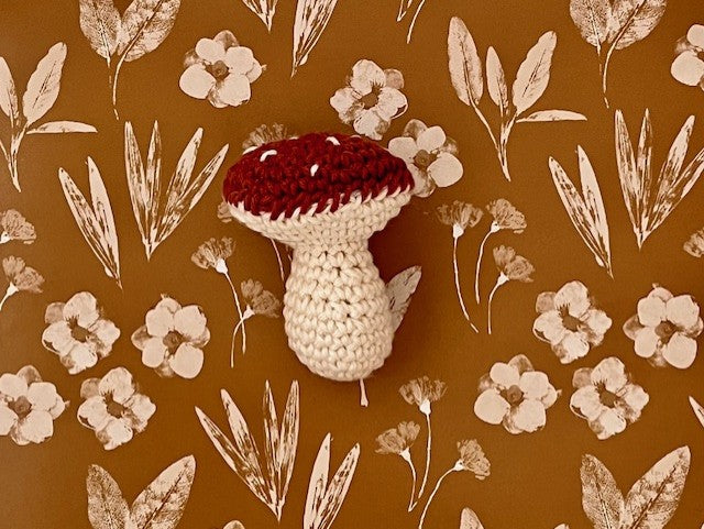 Trio de champignons au crochet – Décoration automnale -